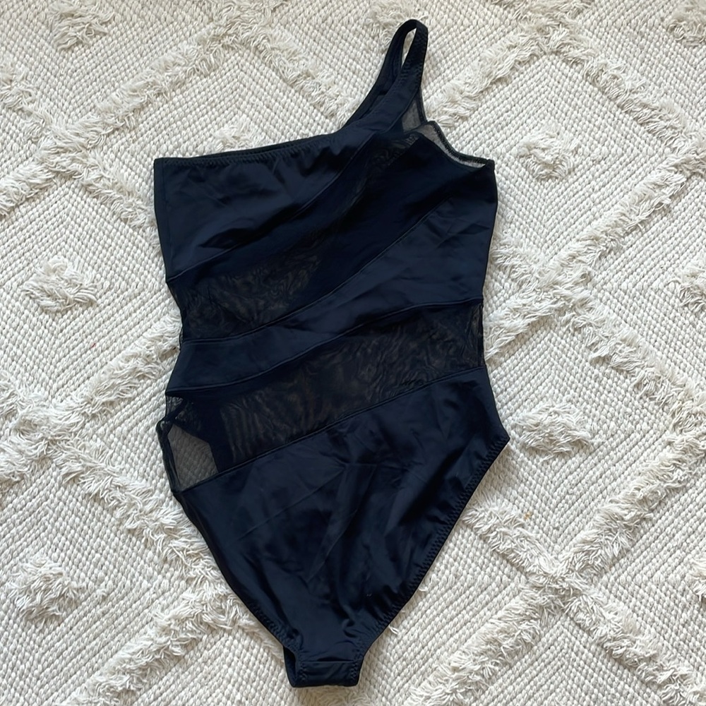 New Norma Kamali Snake Mesh One Piece Swimsuit - Picture 5 of 5